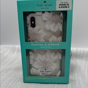Kate Spade White Floral iPhone XS/X Case